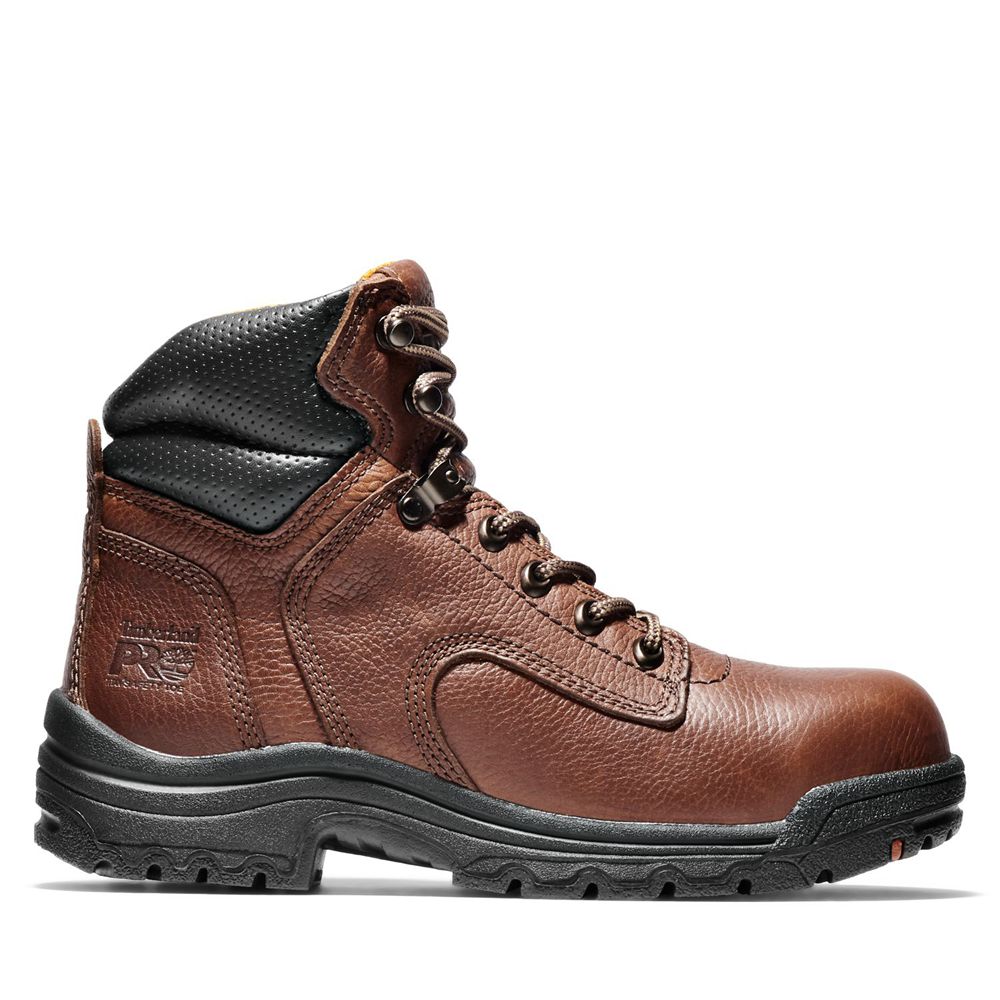 Botas de Trabajo Timberland Argentina Mujer - Pro® Titan® 6" Alloy Toe - Marrones/Negras - FYEWHQ-62